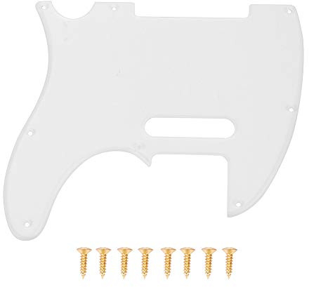 Telecaster Pickguard | 8 - Hole Clear Acrylic Scratch Protector for TL Style Electric Guitar | Replacement Guard with Screws
