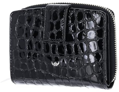 Golden Head Leder Geldbörse Cayenne RFID Protect Kombischeintasche mit Riegel 1438 Schwarz