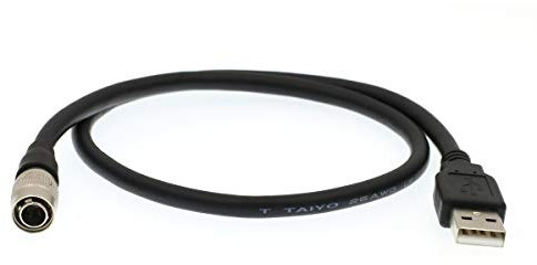 Drri Hirose 4 Broches Mâle vers USB Câble de Données pour Appareil Photo Vidéo