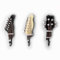 OFKPO 3 Pezzi Ganci Appendiabiti Creative Vintage - Forma di Chitarra