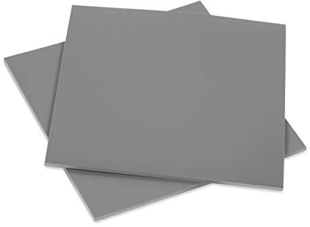 Falling in Art Soft Linoleum Carving Block, Linocut Block for Printmaking, 6 Inches by 6 Inches, Gray, 2-Pack