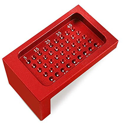 Lnimikiy Règle guide de traçage en T pour le bois en alliage d'aluminium avec jauge de haute précision et marquage de calibrage croisé