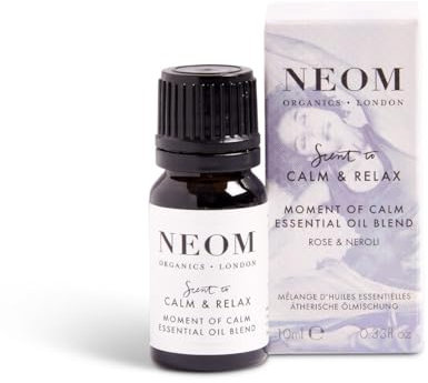 NEOM- Moment of Calm Essential Oil Blend, 10ml | Wild Rose & Neroli | Scent to Calm & Relax