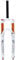 VHHV Mountainbike Gabel Fahrradgabel Federgabel MTB 2627,5, Luft, 100mm, 1-1/8, QR, Manuelle Sperrung, Dämpfungseinstellung, Vorderradgabel (Color : White, Size : 27.5 inches)