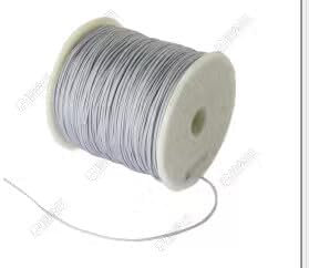 UNICRAFTALE About 100m/roll 0.8mm Nylon Thread Cord Chinese Knotting Cord Silver Thread Beading Thread Bead Cord for DIY Jewelry Bracelets Craft Making