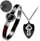 100 Sprachen Ich liebe dich Herzschlag Armreif Armband & Schild Schlüssel Anhänger Halskette, Schwarz Edelstahl Schlüssel zum Herzen Paare Schmuck Y953 (Schwarz)