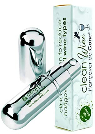 Clean Wine | Hangover Be Gone! | Clinically Proven Sulphite Remover Spray | Wine Accessory Gift for Wine Lovers