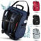 Valkental® - 3in1 Fahrradtasche Pro - Das Original - Hochwertiges Nylon - 23L Volumen - Geeignet als Gepäckträgertasche, Rucksack & Umhängetasche - 100% Wasserdicht - Fahrradtasche für Gepäckträger