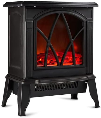 M.C.Haus Elektrischer Kamin-Einsatz, 900 W/1800 W, Schwarz