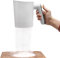 Elektrischer Mehlsieb, handbetriebener Edelstahl-Mesh-Shaker, Becherform, Puder-Shaker, Sieb, Küche, Kochen, Backen, Gebäck-Werkzeuge, 4 Tassen Kapazität (weiß)
