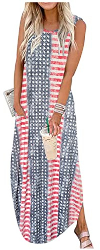 Sommerkleider für Damen, Strandkleid, Urlaubskleid, Boho, blumiges Sommerkleid, tropisch, Taschen, Maxikleid
