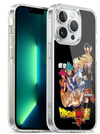 Head Case Designs Officially Licensed Dragon Ball Super Goku Universe Survival Characters Gel Case [Military Grade Protection] Compatible with Apple iPhone 13 Pro and Compatible with MagSafe