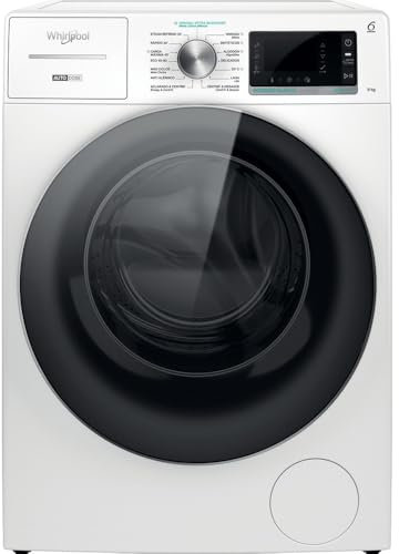 Whirlpool Lavadora cargo frontal de libre instalación W8 W946WR SPT, 9 kg, 1400 rpm, con Autodosificación, Blanco