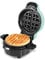 Elite Gourmet EWM380M Gaufrier avec plaques antiadhésives, pour gaufres épaisses et moelleuses de 3,8 cm, sandwichs et diverses préparations, nettoyage facile, menthe