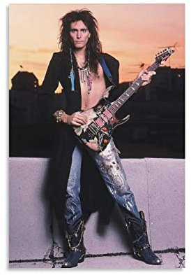 ZHUYING Steve Vai Poster Wohnzimmer Poster Sänger Poster Kunst Poster Bild Druck Wandkunst Poster Gemälde Leinwand Poster Kunstwerke Zimmer Ästhetisch 40,6 x 61 cm (4 Stück)