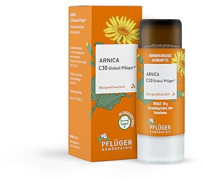 Globuli Pflüger® Arnica C30-10g Streukügelchen - Bergwohlverleih - Im einzigartigen Dosierspender - Homöopathisches Arzneimittel - Made in Germany (C30)