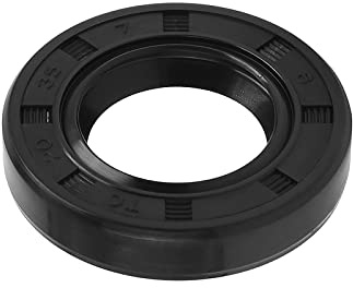 QUARKZMAN TC Wellen Dichtring Gummi Doppellippe 20 x 35 x 7mm 1 Stück | Für Motorrad Kurbelwellen und Hydraulikpumpen Schwarz