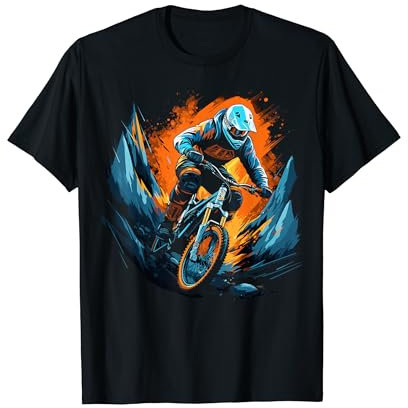 Downhill Biker Fahrrad & MTB Mountainbike Design T-Shirt