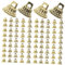 Gogogmee 1 Set Ball Anhänger Ende Abdeckung Exquisite Ball Ornamente Halter DIY Kugelkappen Kreative Ball Caps Ball Anhänger Endkappe Anhänger DIY Requisiten Weihnachten Dekor Kunststoff Feine