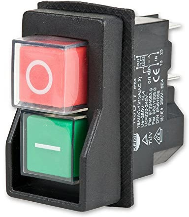 KJD17 - Interruttore elettromagnetico, AC250 V, 16 A, impermeabile, chiusura magnetica, interruttore di sicurezza, interruttore a pulsante, strumento di alimentazione magnetico (5 pin)