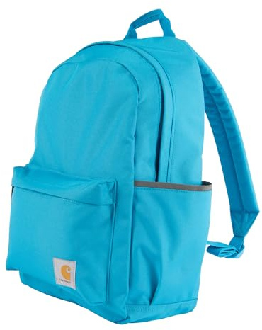 Carhartt unisex-adult 21l Laptop Backpack, Durable Water-resistant Pack With Laptop Sleeve Backpack, Classic Backpack (Atomic Blue), PFAS Free, Modern