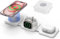 GEEKERA Charger for MagSafe, 3 in 1 Wireless Charging Station for iPhone 15/14/13/12, Phone and Watch Charger Stand for Apple Watch Ultra/9/8/7/6/5/4/3/2/SE, Charger Pad for AirPods Pro/3/2-White