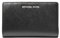 Michael Kors Damen Medium Snap Zip Around Wallet Black, Schwarz, Mittelgroße Geldbörse mit umlaufendem Reißverschluss