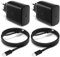 2Pack 45W Chargeur USB C Secteur Charge Rapide pour Samsung Galaxy S24/S23/S22/S21m Ultra/S20/S20+/Note 20/10/9/8/A73/A53/A52/S10/S9 Adaptateur Type C Alimentation Secteur Prise avec 5A câble