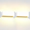 Kingwen 2PCS 30W Außenlampen Außenwandleuchte Weiß Aussenleuchte Aussenlampe IP65 Wandleuchten Innen/Außen Mit Einstellbar Abstrahlwinkel,für Wohnzimmer Garten Warmweiß 3000K