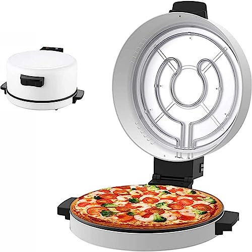 Pizza Maker Oven - Electric Double-Sided Nonstick with Power & Indicator Lights - Ideal for Pizzas, Pancakes, Nachos - Versatile Cooker for Fajitas and Omelettes