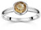 Materia Damen Ringe Silber 925 mit Edelstein orange - Citrin Schmuck echt SR-184-60