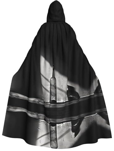Wasserflaschen mit Kapuze für Erwachsene, Umhang für Damen und Herren, Halloween-Kostüm, Maskerade, Cosplay, Kostüm, Weihnachten, Party, Robe