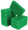 Namzi Paquete de 10 esponjas de silicona para limpiar platos, almohadilla de fregar sin olor, reutilizable, para utensilios de cocina, fregadero, baño, limpieza antiarañazos, color verde