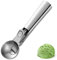 Eislöffel, Eisportionierer, Edelstahl, Eislöffel mit Auslöser, 6 cm Kugeldurchmesser, ideal für Eiscreme, Joghurt, Obst, spülmaschinenfest
