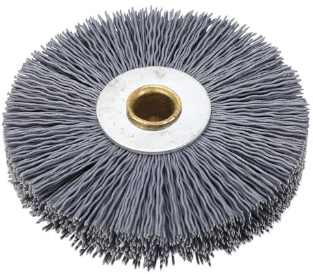 ZAWELIYO Schlüsselmaschinenbürste, 80 X 20 X 10 Mm, Nylon und Edelstahl, Multifunktionale Rundbürste aus Gewelltem Draht für Schlüsselmaschinen