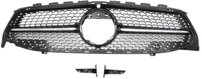 Front Kühlergrille Panamericana GT Diamantgrill CLA35 45 AMG Style Kühlergrill Für Benz CLA Coupé Limousine Shooting Brake W118 X118 C118 180 260 2019-2023 Frontgrill(Diamond B W H)