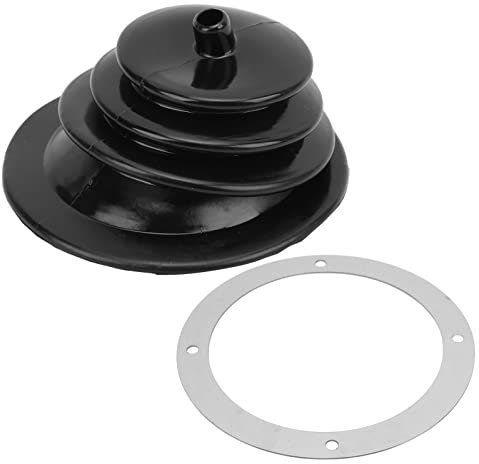 Kavolet Schaltmanschetten-Handbremshebelmanschetten-Set, Staubdicht, Schwarzes Gummi, 5,250 Zoll, Rund, Universell