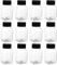 TakFree Small Plastic Juice Bottles with Lids, 12 Pcs 100ml Mini Empty Plastic Juice Bottle Reusable Clear Juicing Drinks Bottles for Water Milk