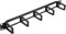 Xiniy 19 Inch 1U Rack Cabinets Cable Management Network Organizer Hollow Metal Base Five Ring Detachable Wire Manager Frame