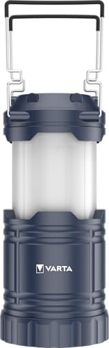 VARTA Linterna LED L10 (brillo ajustable flexible, asas, gancho integrado e imanes), color azul para exteriores, camping, aventura, bricolaje, vida cotidiana