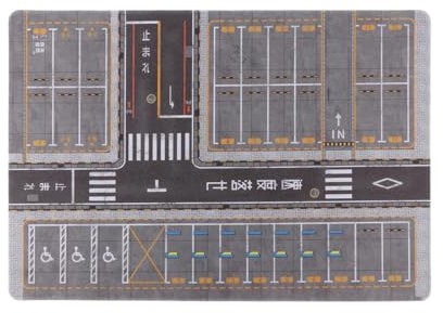 Luwecf Layout di Parcheggio in Scala 1:64 per Garage per Mini Auto E Allestimento Diorama, H
