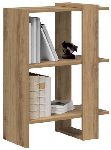 vidaXL Bücherregal 2 Ebenen 52 x 25 x 71,5 cm Holzwerkstoff