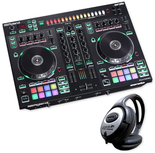 Roland DJ Controller DJ-505 2 canali 4 Deck DJ ult con cuffie keepdrum