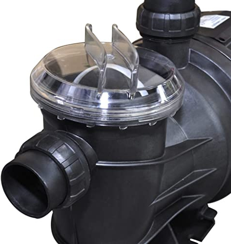 Pompa di circolazione per piscina, 1200 W, blu, con alloggiamento in termoplastica, portata 23000 l/h, connettore da 57 mm, per piscina fuori terra, spa, filtro per piscina e purificazione dell'acqua