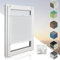 Home-Vision® Premium Plissee Faltrollo ohne Bohren mit Klemmfix (Weiß, B140cm x H150cm) Modern Klemmträger, Verdunklung, Blickdicht Sonnenschutz Jalousie für Fenster & Tür