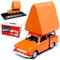 Atlas Trabant 601 Universal Kombi Orange mit Dachzelt 1964-1990 DDR 1/43 Modell Auto