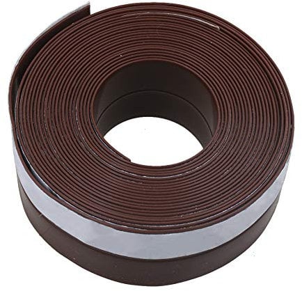Yibuy 5M 25x1MM Brown/Black Rubber Sealing Strip for Garage Door Weatherstrip