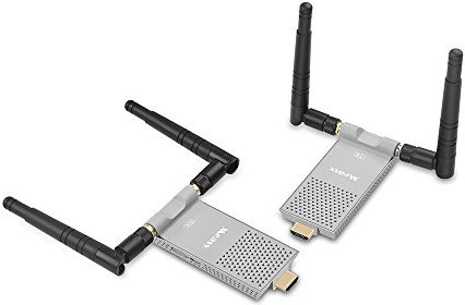 measy AIR PRIME Wireless HD Extender Adapter Dongle 6600ft/200m over WIFI Support IR HD 1080P Video Digital Audio from Laptop PC Nintendo Switch Netflix PS4 to HDTV/Projector