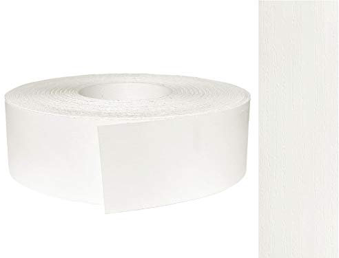 EisenRon - Cinta de melamina para bordes (45 mm x 5 m, con adhesivo termofusible), color blanco