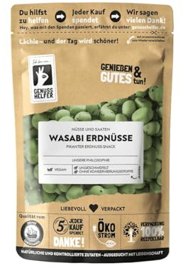 Bremer Gewürzhandel Wasabi Erdnüsse im Teigmantel, pikanter Erdnuss-Snack, 150g